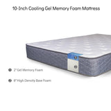 Good Host Shop Room Setup Full 10 inch Cooling Gel Memory Foam Mattress