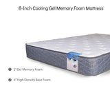 Good Host Shop Room Setup Full 8 inch Cooling Gel Memory Foam Mattress