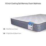 8-Inch Cooling Gel Memory Foam Mattress Good Host Shop
