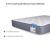 Good Host Shop 8 inch Cooling Gel Memory Foam Mattress