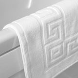 White Bath Mat Cotton Towels for Short Term Airbnb VRBO Vacation Rental Hosts Good Host Shop Detail