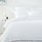  White Cotton Duvet Cover Sets Lifestyle Good Host Shop