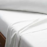 White Bed Sheets Fitted Flat Pillowcase Airbnbhostshop